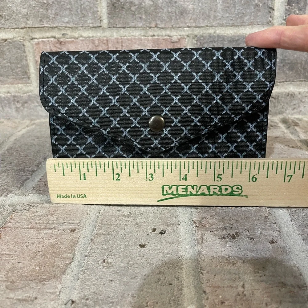 Elegant Black/Blue Patterned Handbag Set - Picture 10 of 17